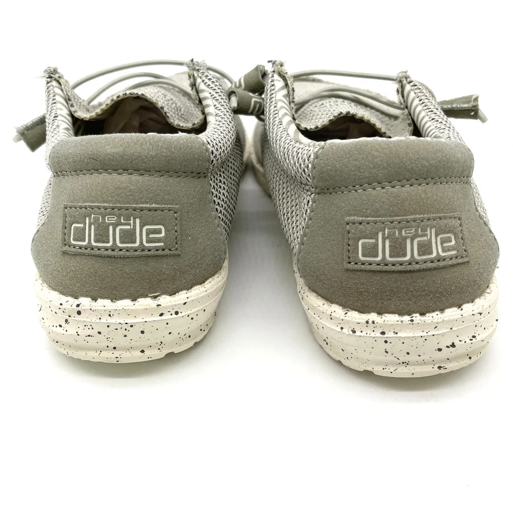Hey Dude‎ Mens Wally Sox Slip On Shoes Size US 8 Ash Gray Comfort Loafer Casual